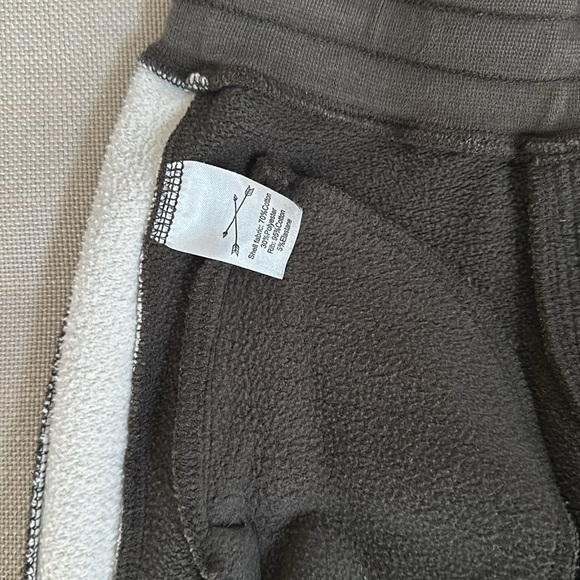 Rylee and Cru - Jogger pants in Charcoal with white stripe on sides - Picture 8 of 9